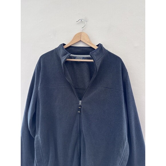 Pendleton Woolen Mills Mens Fleece Zip Up Size Medium Gray Lightweight Jacket - Picture 2 of 9